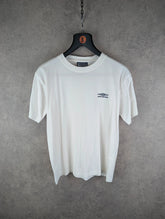 Umbro T-Shirt Mens Small S White Vintage 90s Short Sleeve